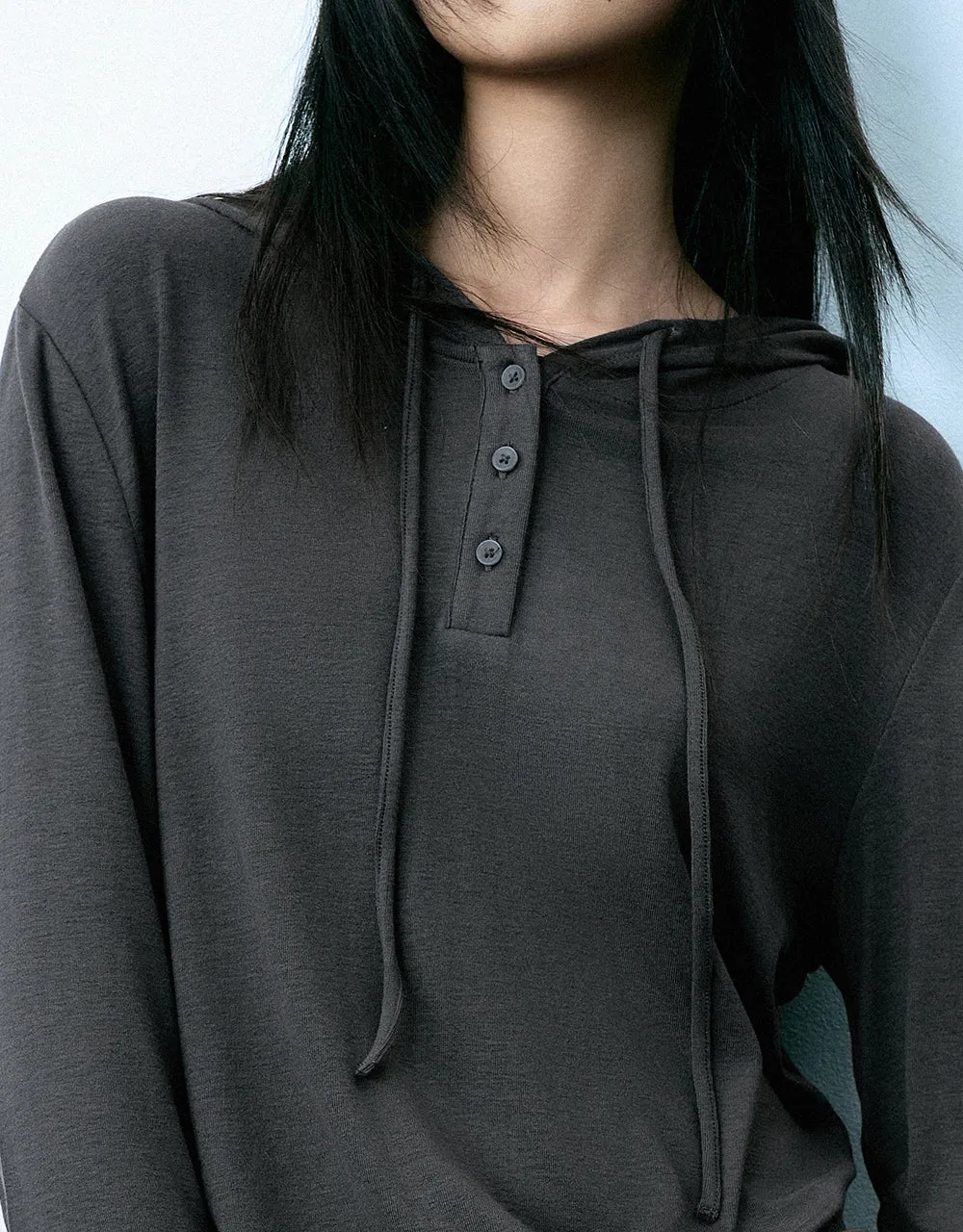 Hooded Straight Knitted T-Shirt sold by Urban Revivo product image thumbnail 4