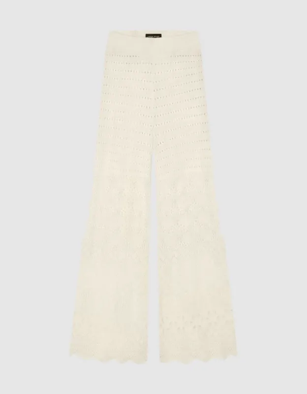 Crochet Flare Knitted Pants sold by Urban Revivo