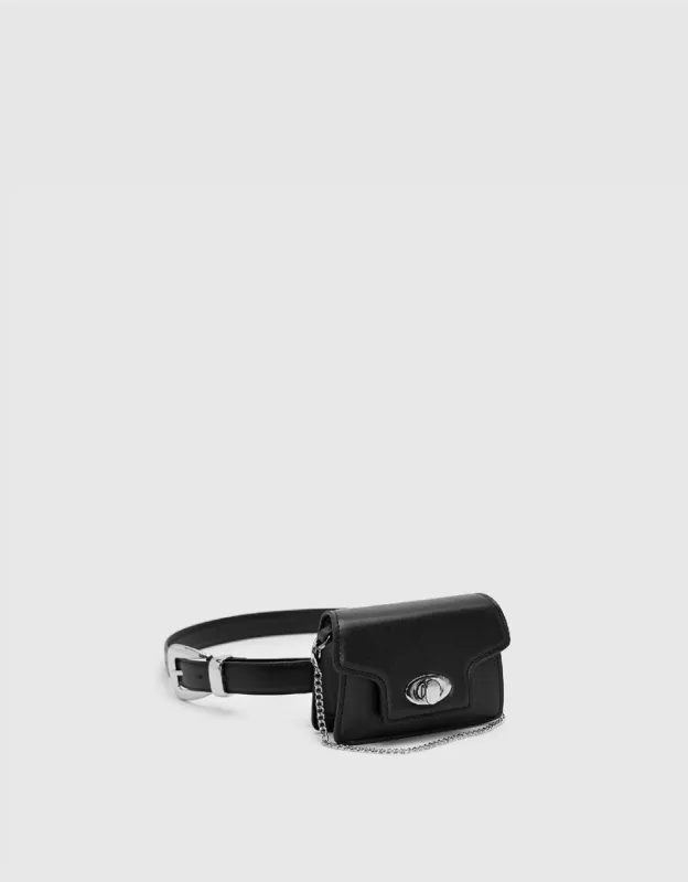 Vegan Leather Belt With Pouch sold by Urban Revivo