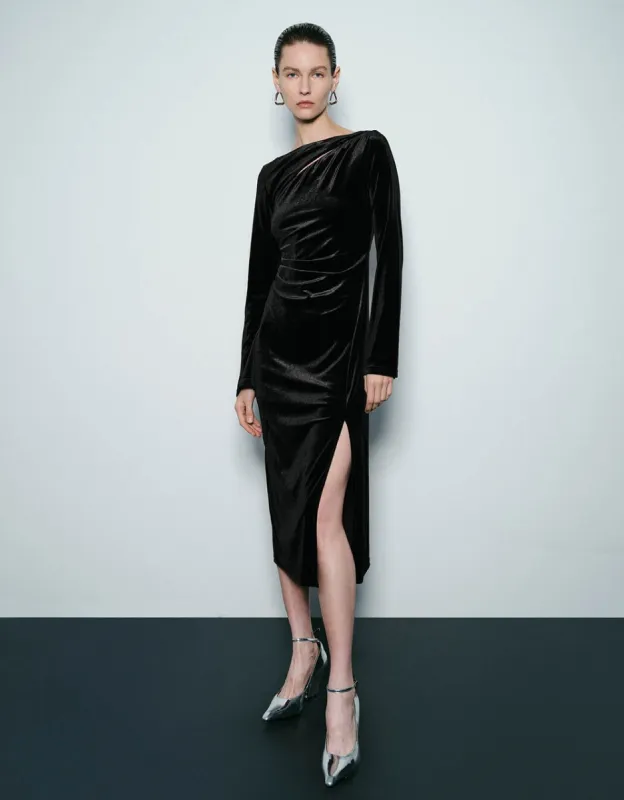 Off-Shoulder Skinny Dress sold by Urban Revivo