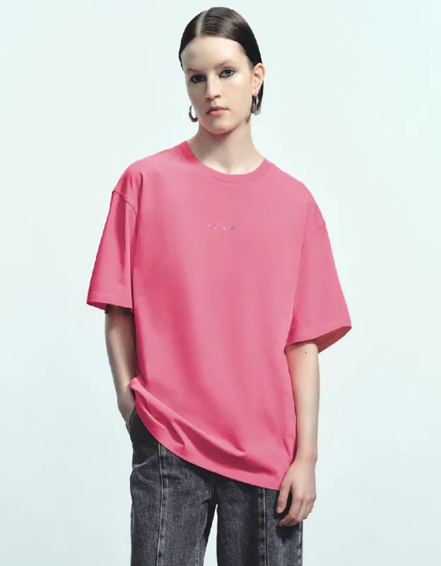 Crew Neck Loose T-Shirt sold by Urban Revivo