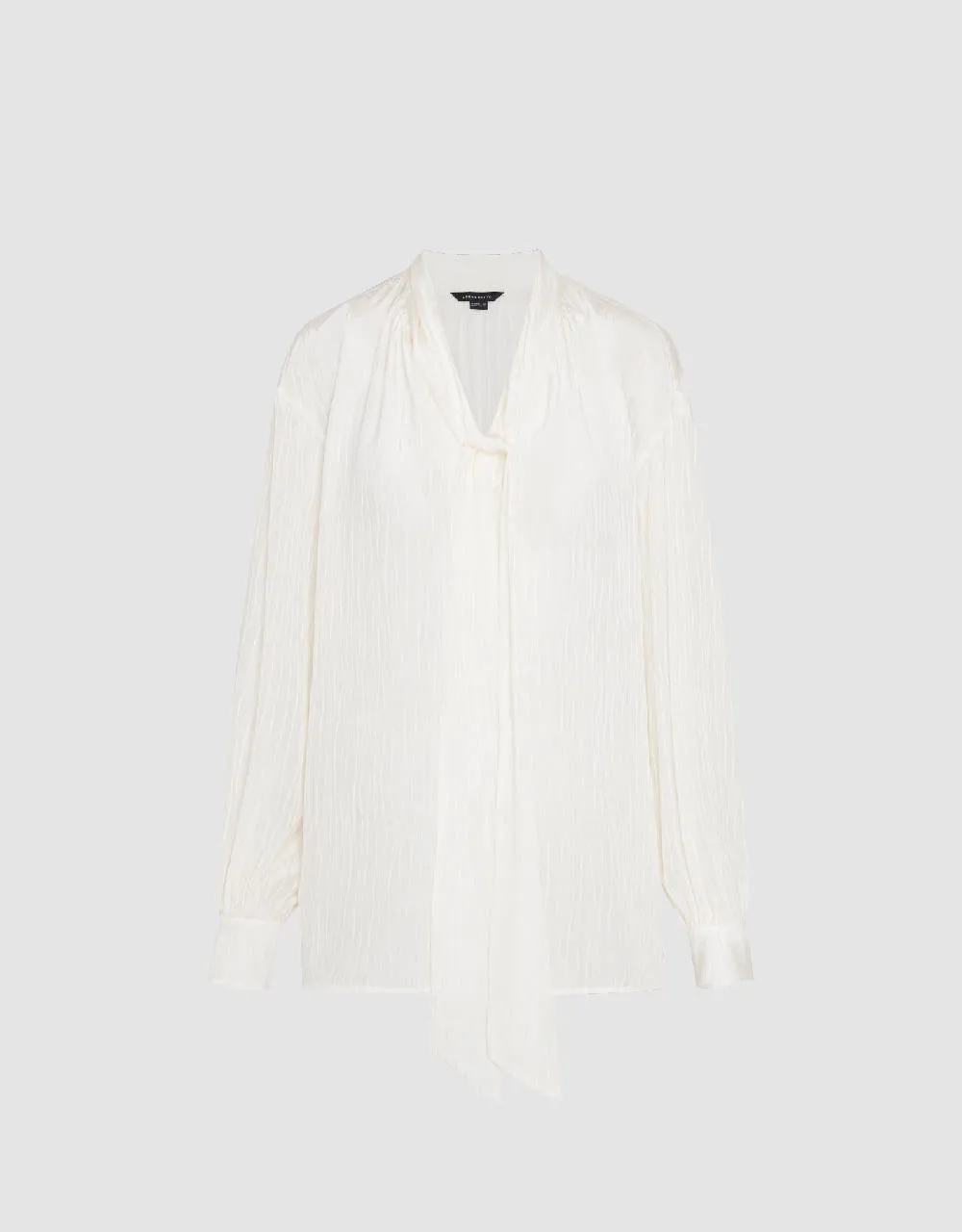 Bow Neck Overhead Shirt With Tie sold by Urban Revivo product image thumbnail 2