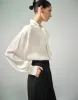 Bow Neck Overhead Shirt With Tie sold by Urban Revivo