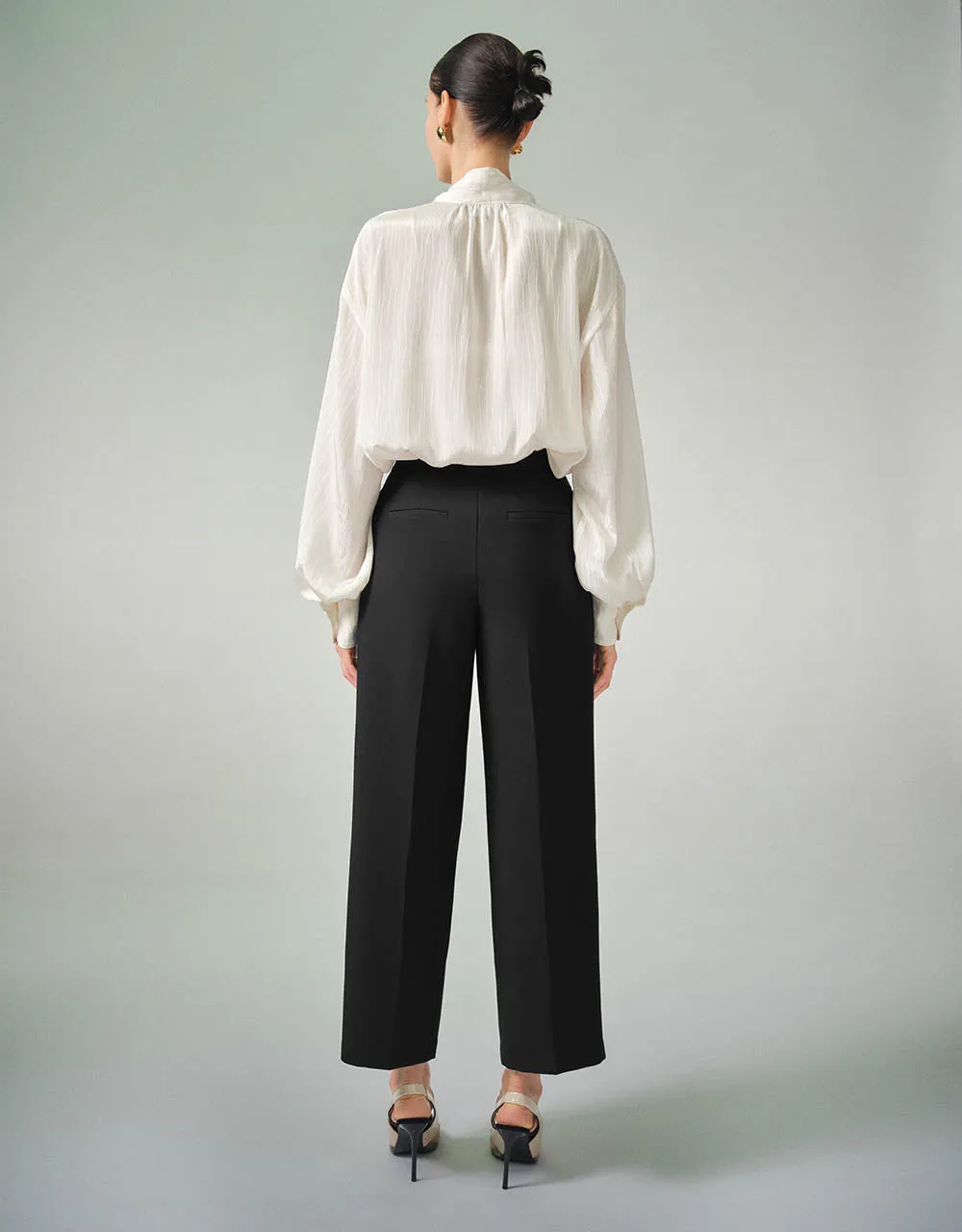 Bow Neck Overhead Shirt With Tie sold by Urban Revivo product image thumbnail 4