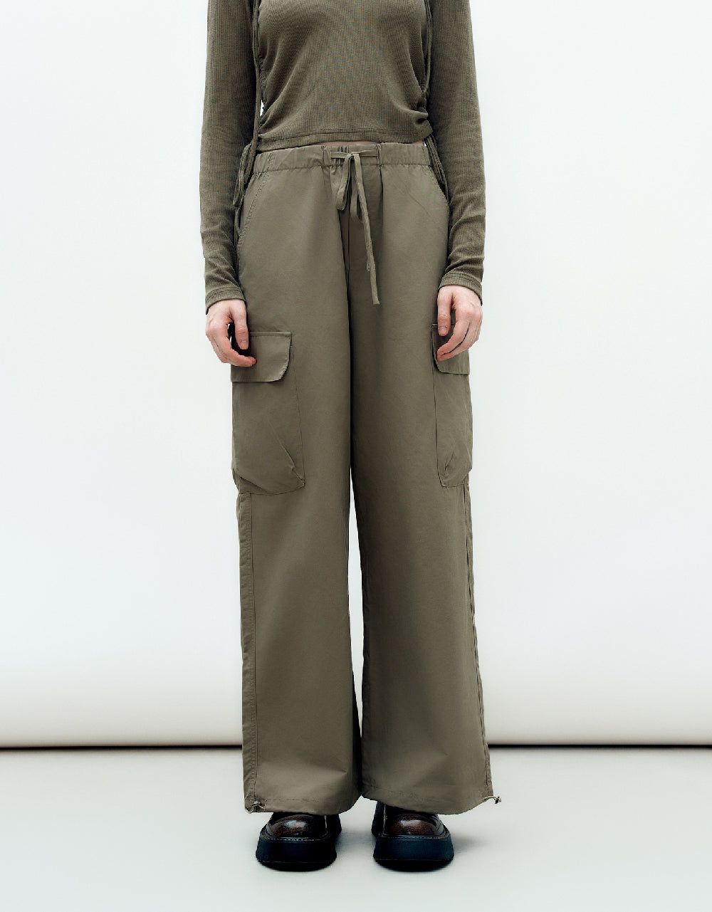 Drawstring Waist Jogger Pants sold by Urban Revivo product image thumbnail 2