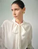 Bow Neck Overhead Shirt With Tie sold by Urban Revivo