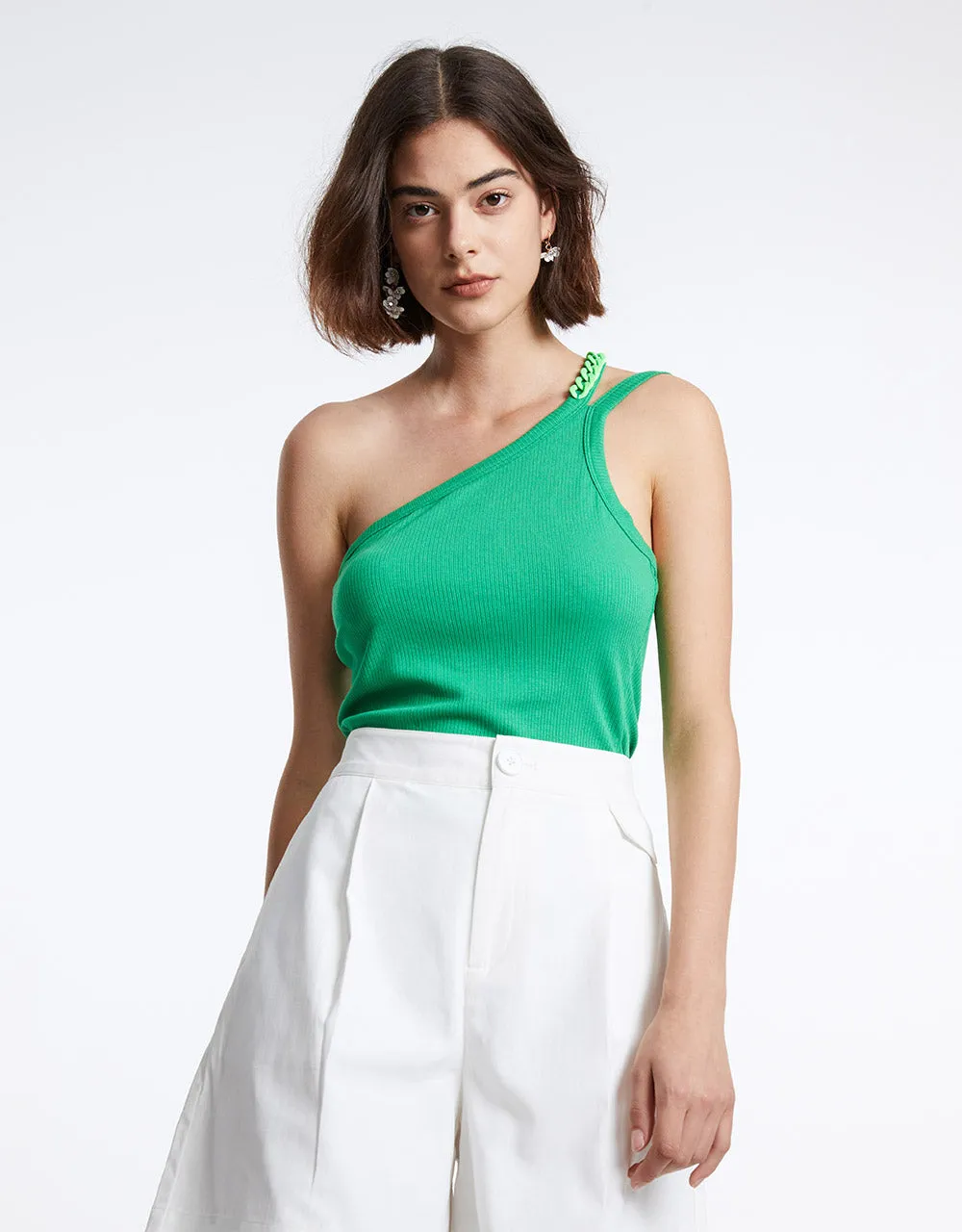 Chain Detail One Shoulder Top sold by Urban Revivo product image thumbnail 2