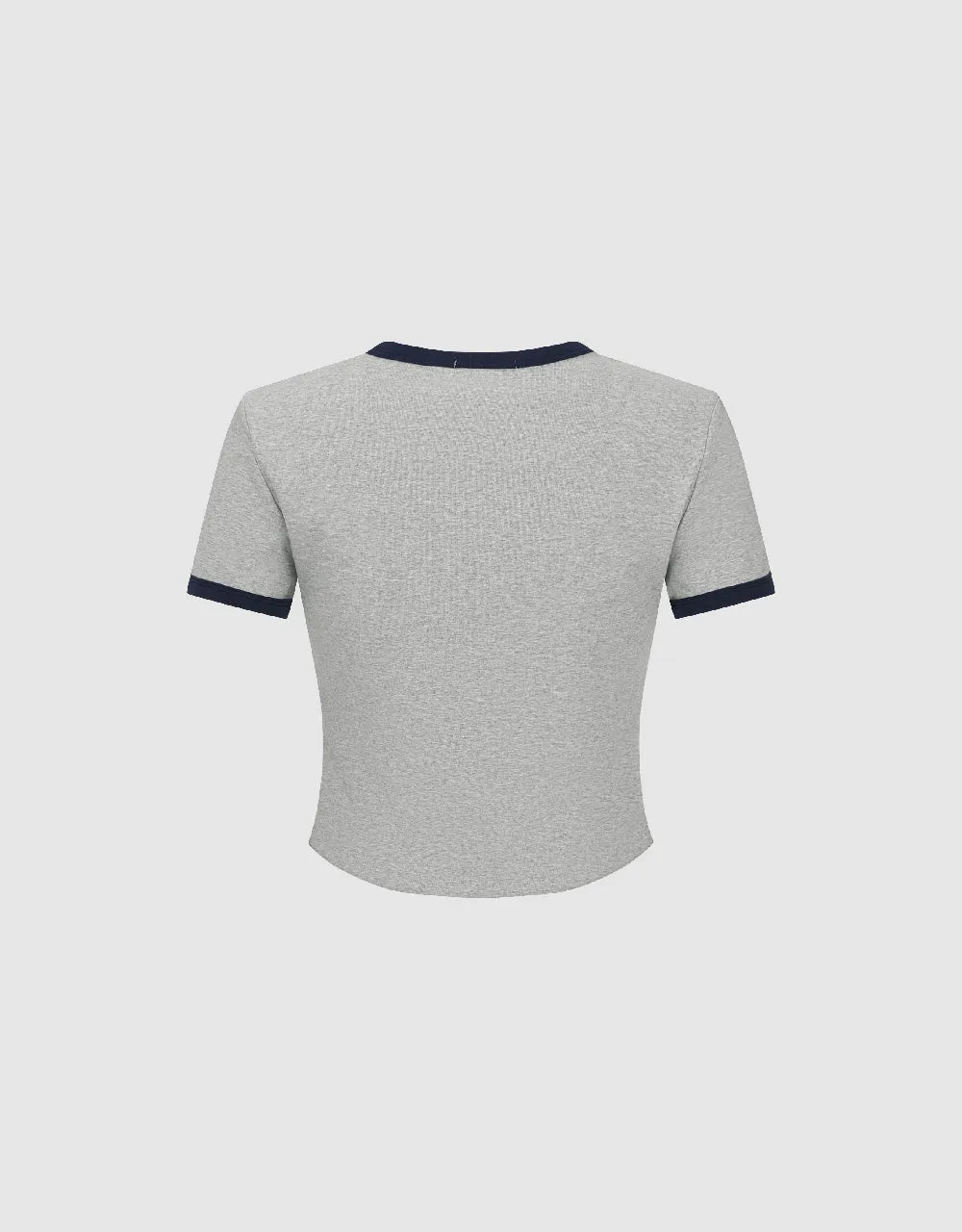 Bow Printed Crew Neck Skinny T-Shirt sold by Urban Revivo product image thumbnail 5