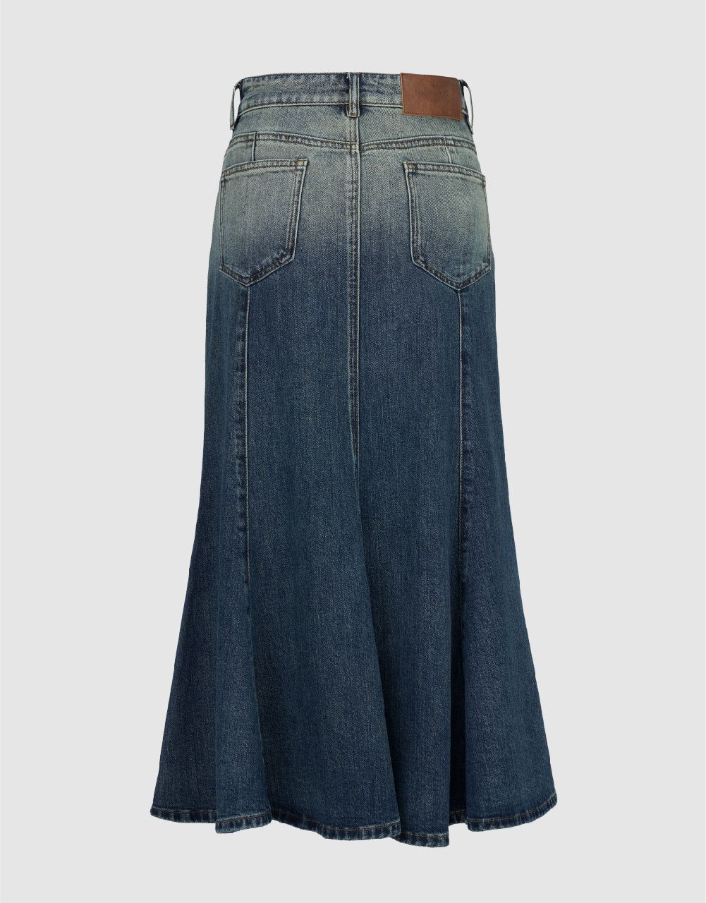 Midi Fishtail Denim Skirt sold by Urban Revivo product image thumbnail 3