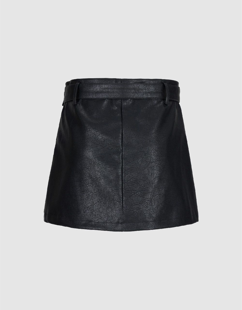 Vegan Leather Mini A-Line Skirt sold by Urban Revivo product image thumbnail 3