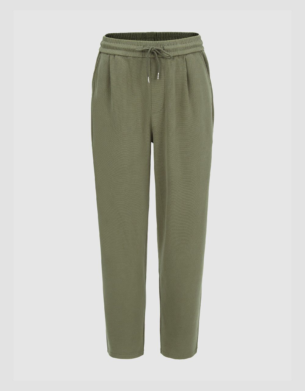 Drawstring Waist Knitted Straight Pants sold by Urban Revivo product image thumbnail 5