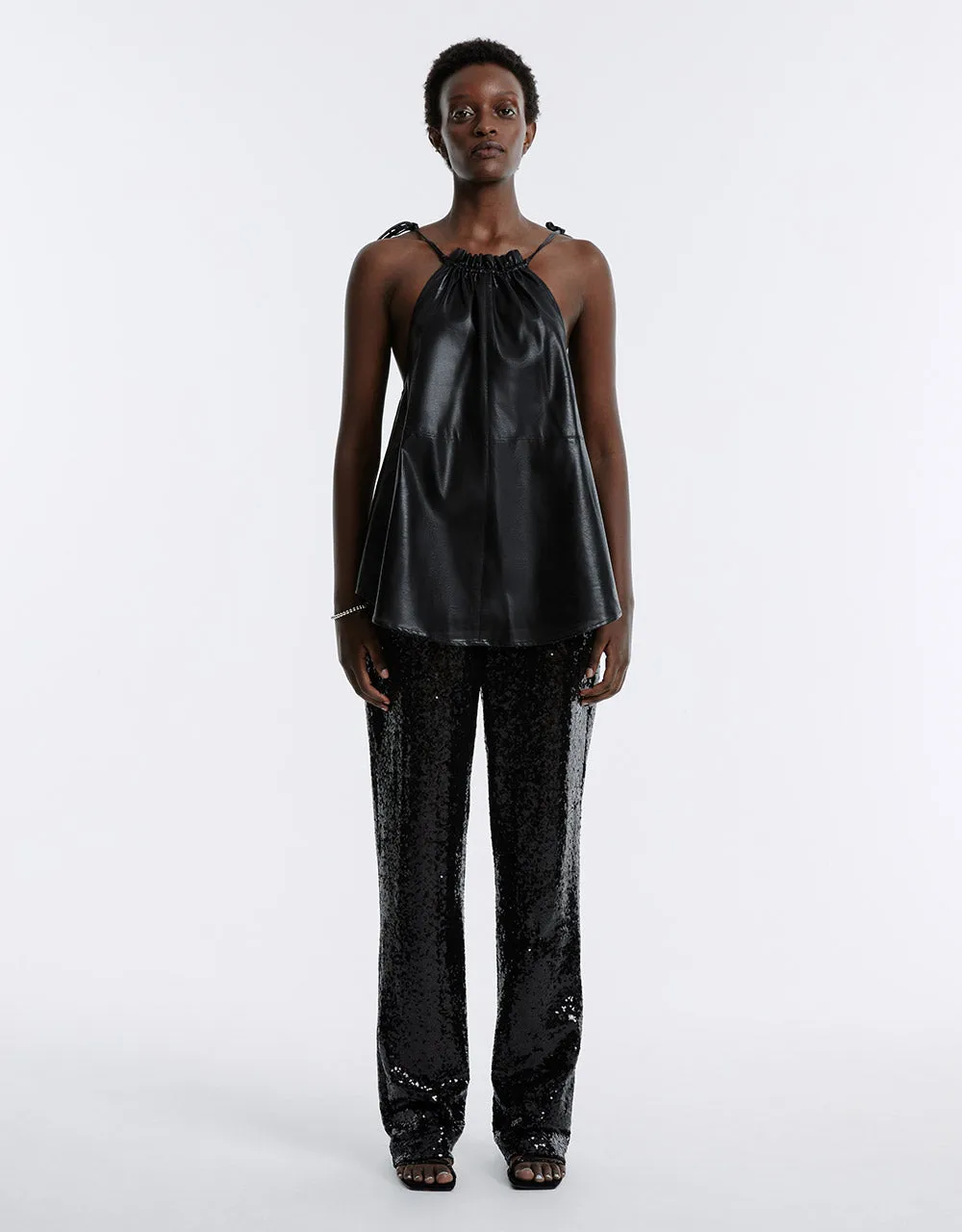 Tie Detail Halter Neck Top sold by Urban Revivo product image thumbnail 5