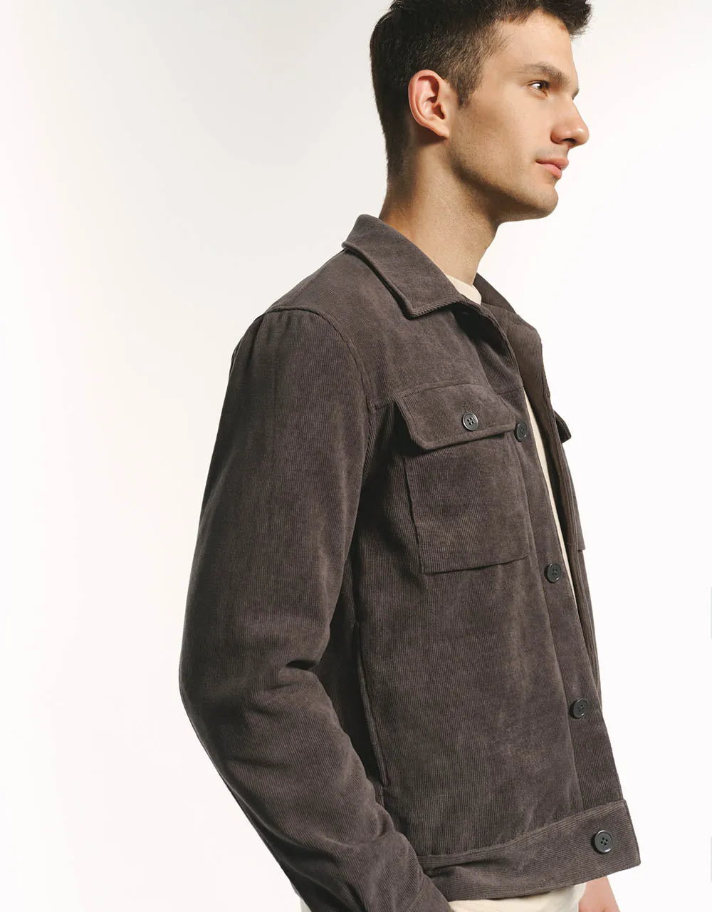 Button Up Straight Padded Coat sold by Urban Revivo product image thumbnail 3