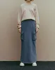 Elastic Waist Midi Straight Skirt sold by Urban Revivo