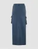 Elastic Waist Midi Straight Skirt sold by Urban Revivo