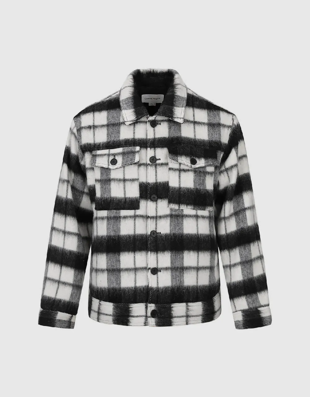 Plaid Woolen Straight Jacket sold by Urban Revivo product image thumbnail 2
