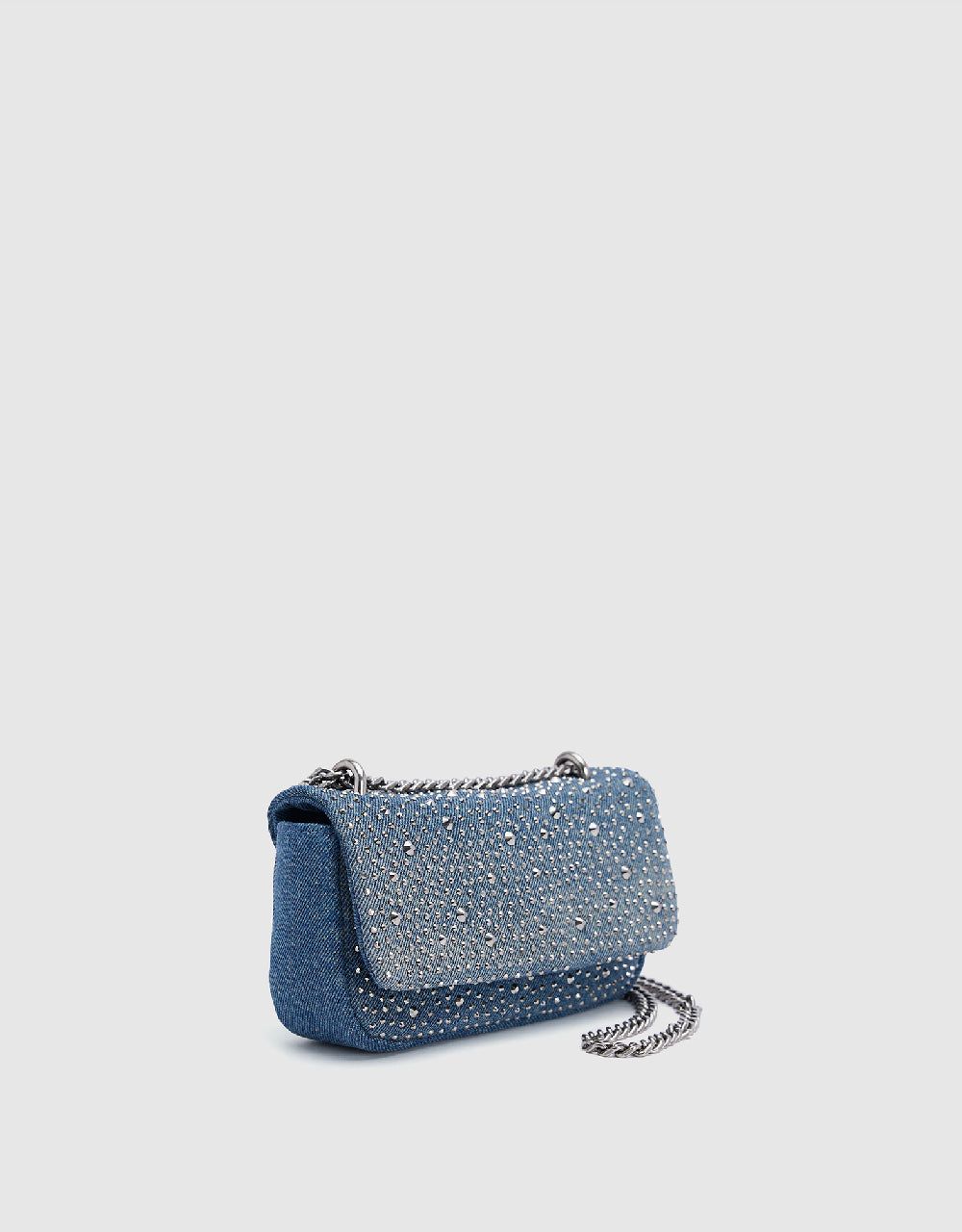 Rhinestone Décor Denim Shoulder Bag sold by Urban Revivo product image thumbnail 2