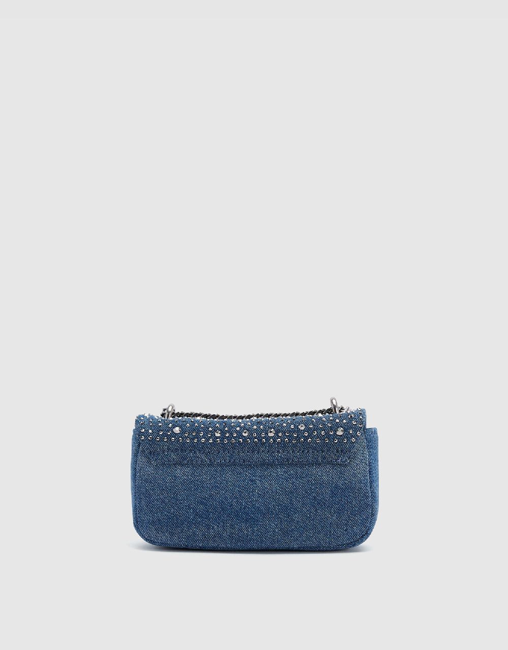 Rhinestone Décor Denim Shoulder Bag sold by Urban Revivo product image thumbnail 4