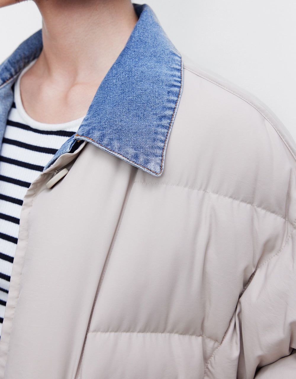 2 In 1 Shirt Collar Padded Coat sold by Urban Revivo product image thumbnail 5