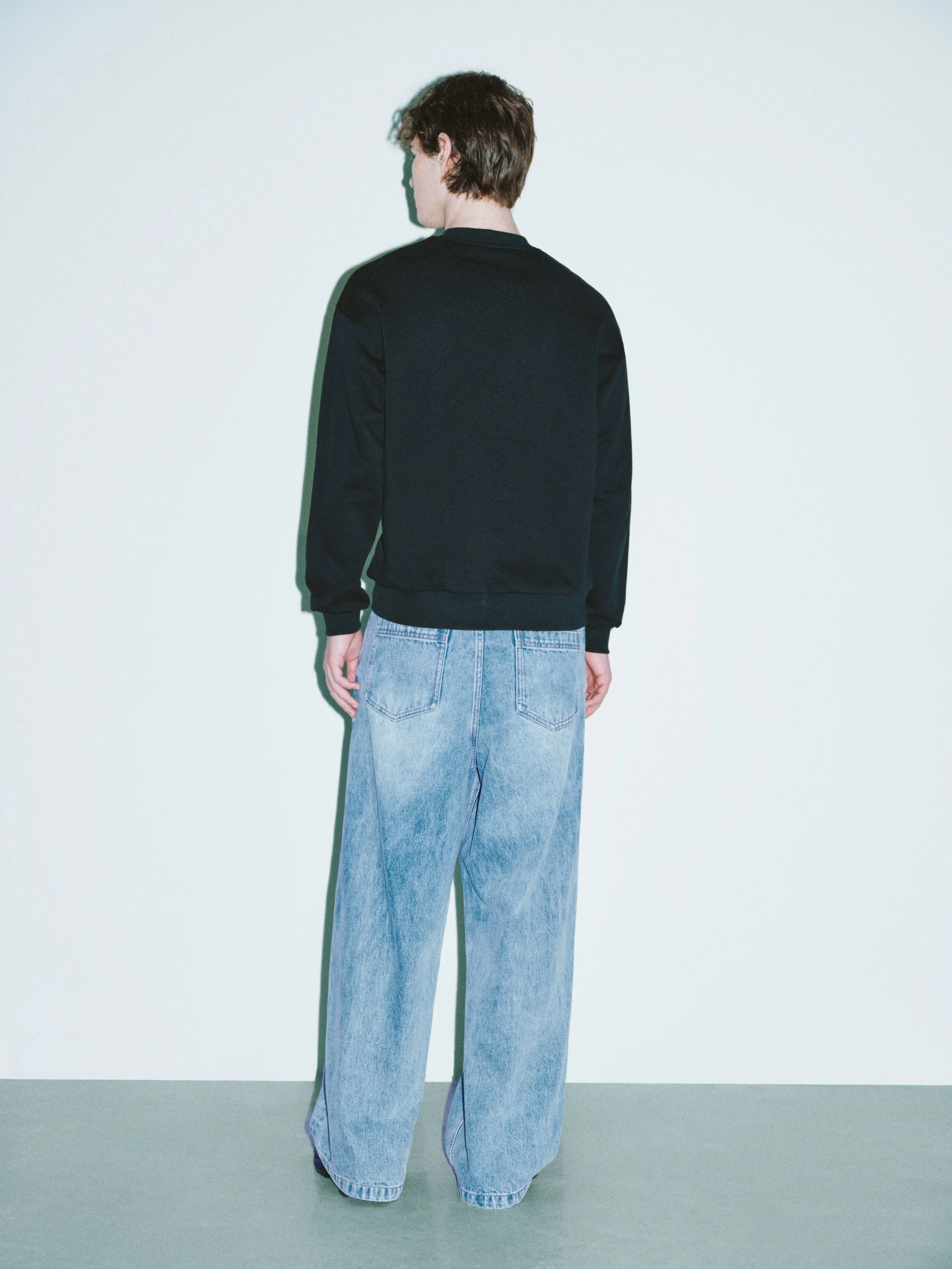 Printed Crew Neck Sweatshirt sold by Urban Revivo product image thumbnail 4