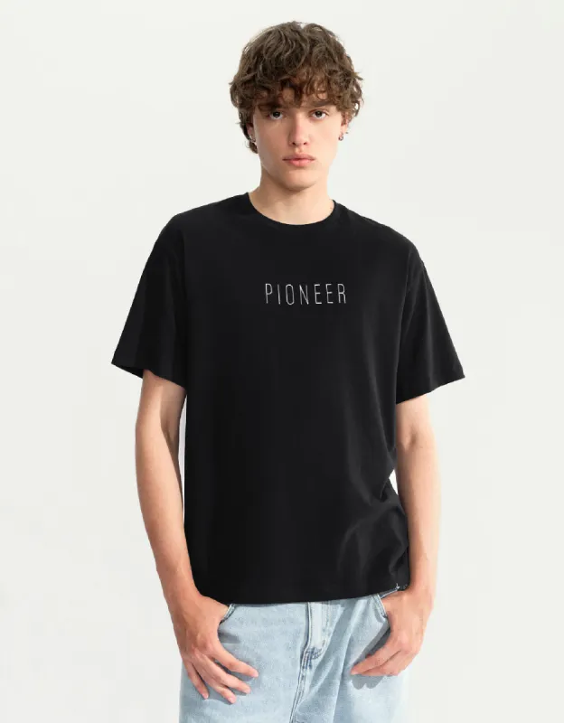 Letter Printed Crew Neck T-Shirt sold by Urban Revivo