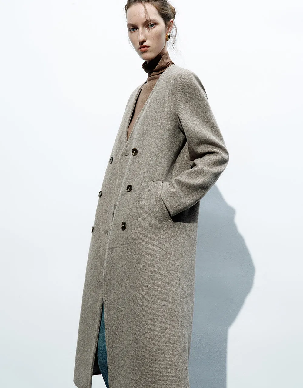 Double Breasted Blazer Coat sold by Urban Revivo product image thumbnail 3