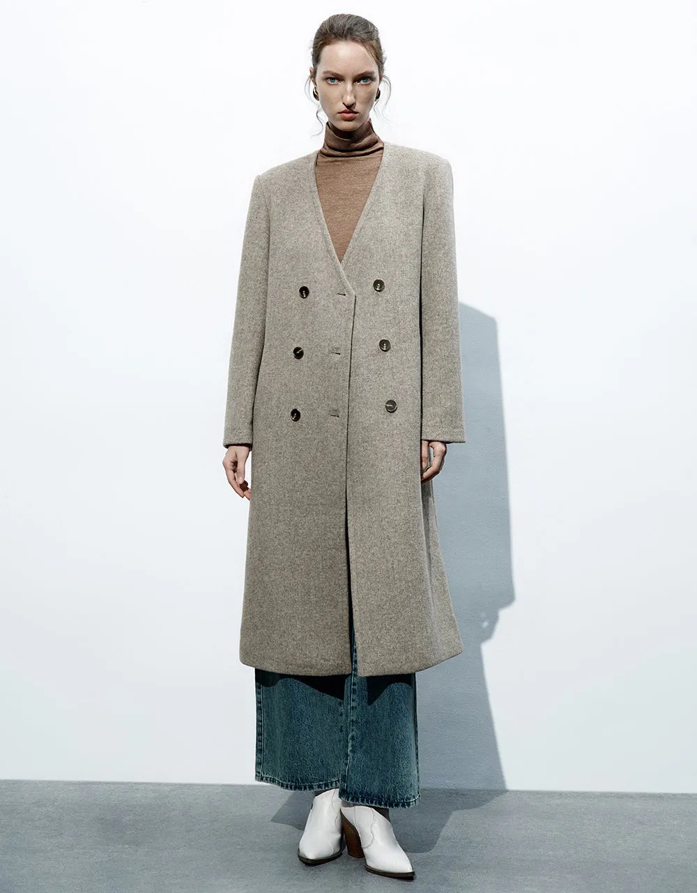 Double Breasted Blazer Coat sold by Urban Revivo