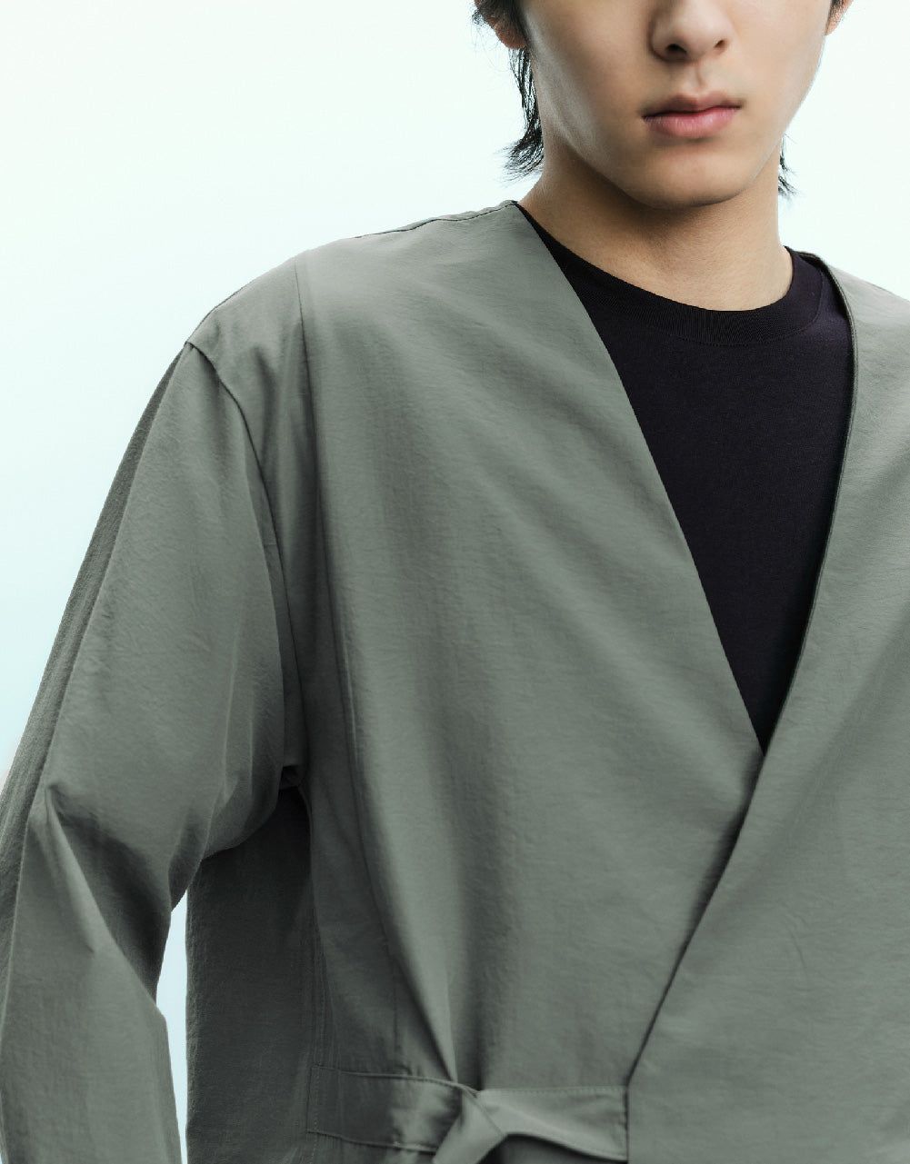 Wrapped V-Neck Straight Jacket sold by Urban Revivo product image thumbnail 5