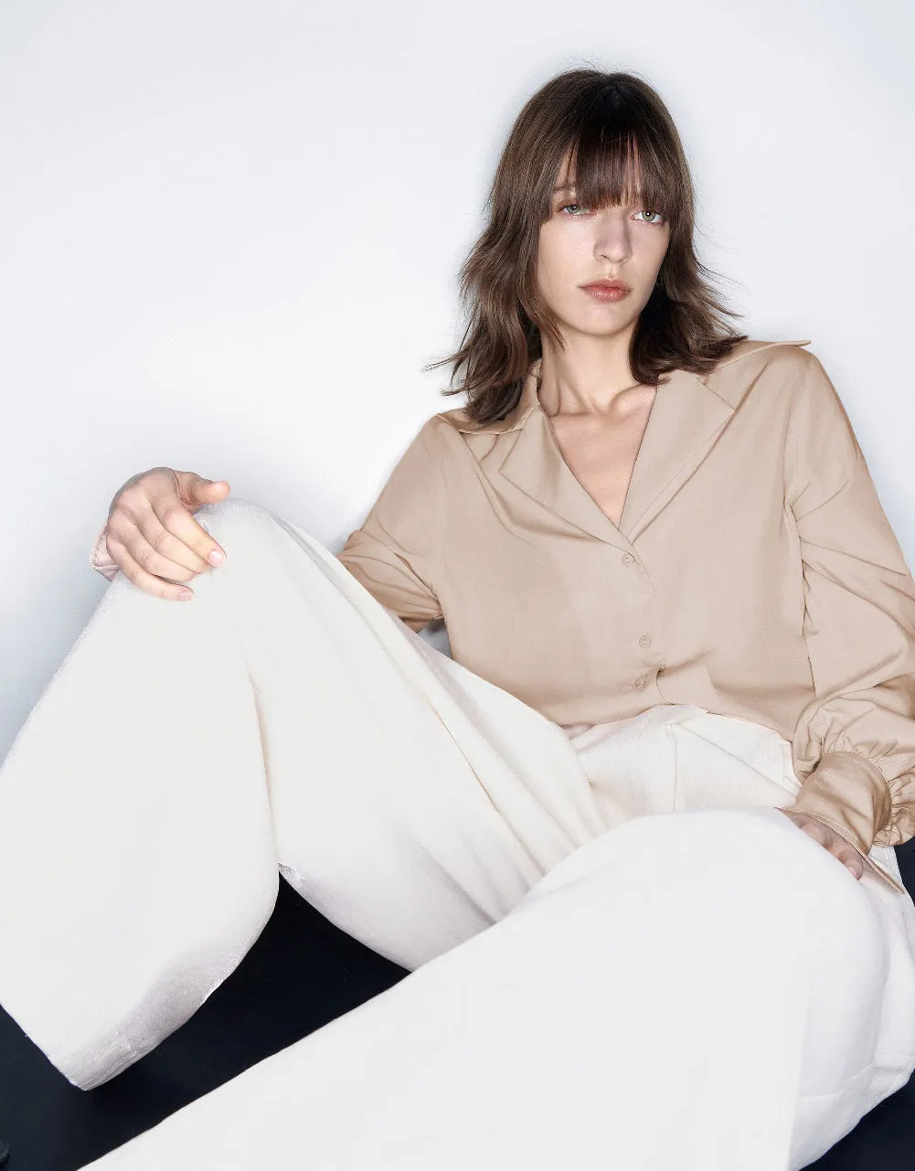 Button Up A-Line Shirt sold by Urban Revivo product image thumbnail 3