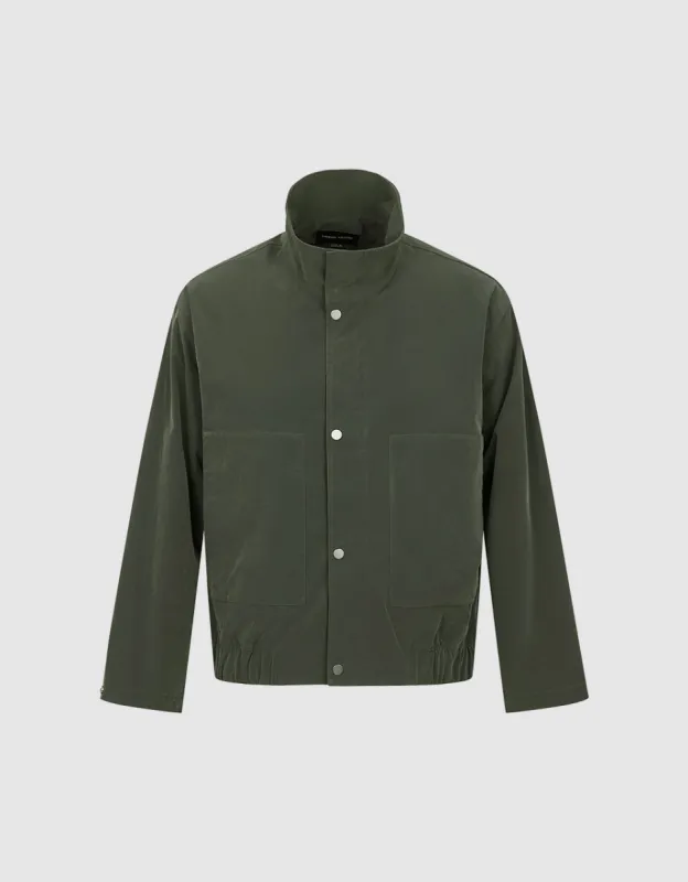 Stand Collar Straight Jacket sold by Urban Revivo