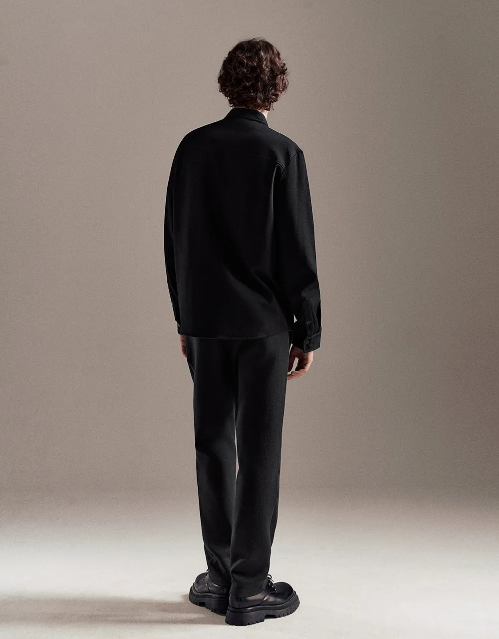 Button Half Placket Straight Polo Shirt sold by Urban Revivo product image thumbnail 4