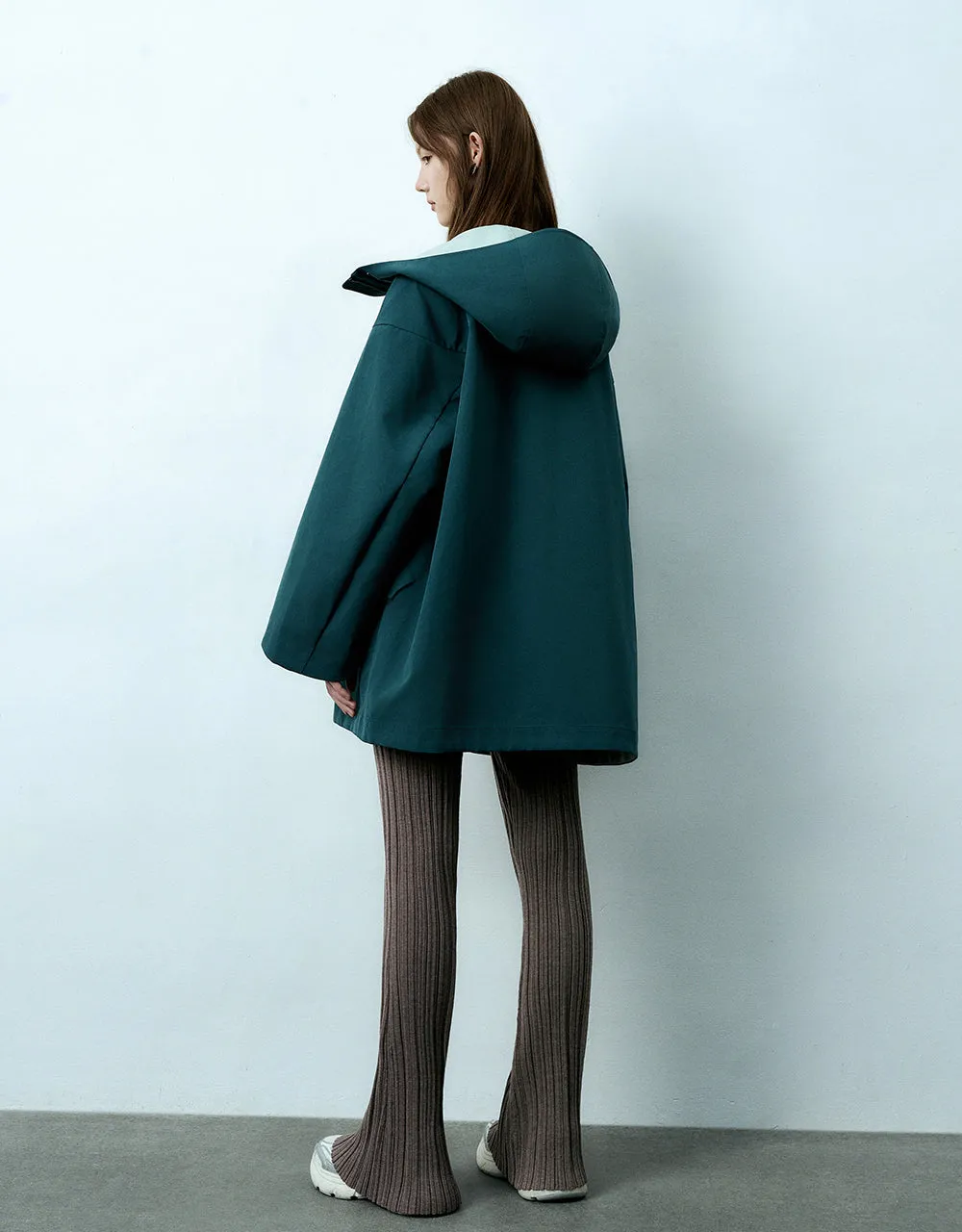 Hooded Straight Jacket sold by Urban Revivo product image thumbnail 3