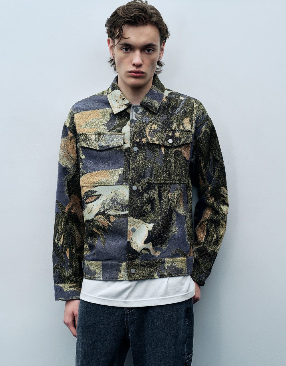 Patchwork Printed Jacket sold by Urban Revivo