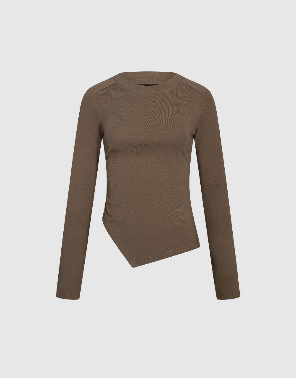 Crew Neck Skinny Knitted T-Shirt sold by Urban Revivo product image thumbnail 2