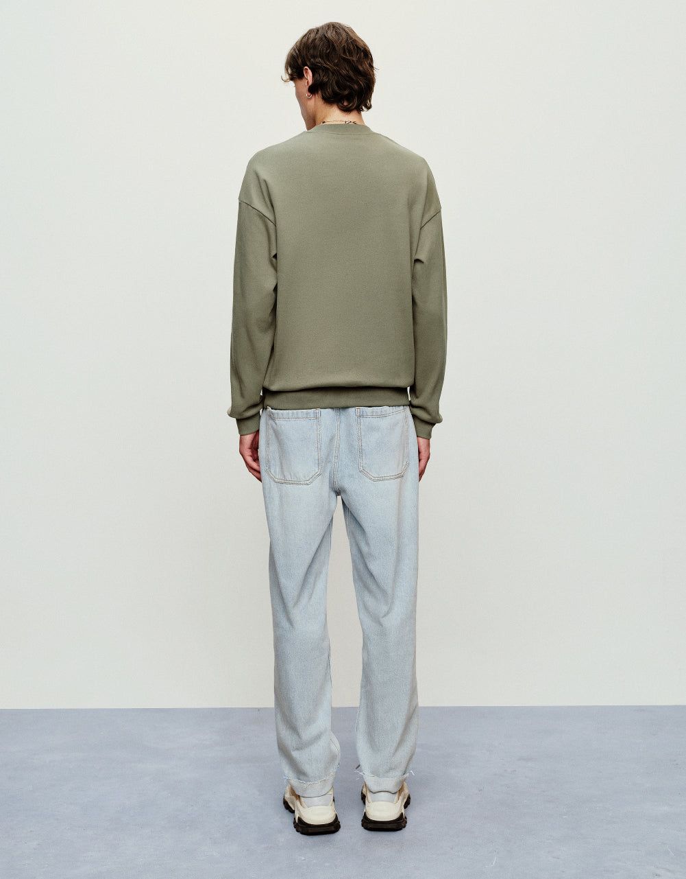 Bone Printed Crew Neck T-Shirt sold by Urban Revivo product image thumbnail 4