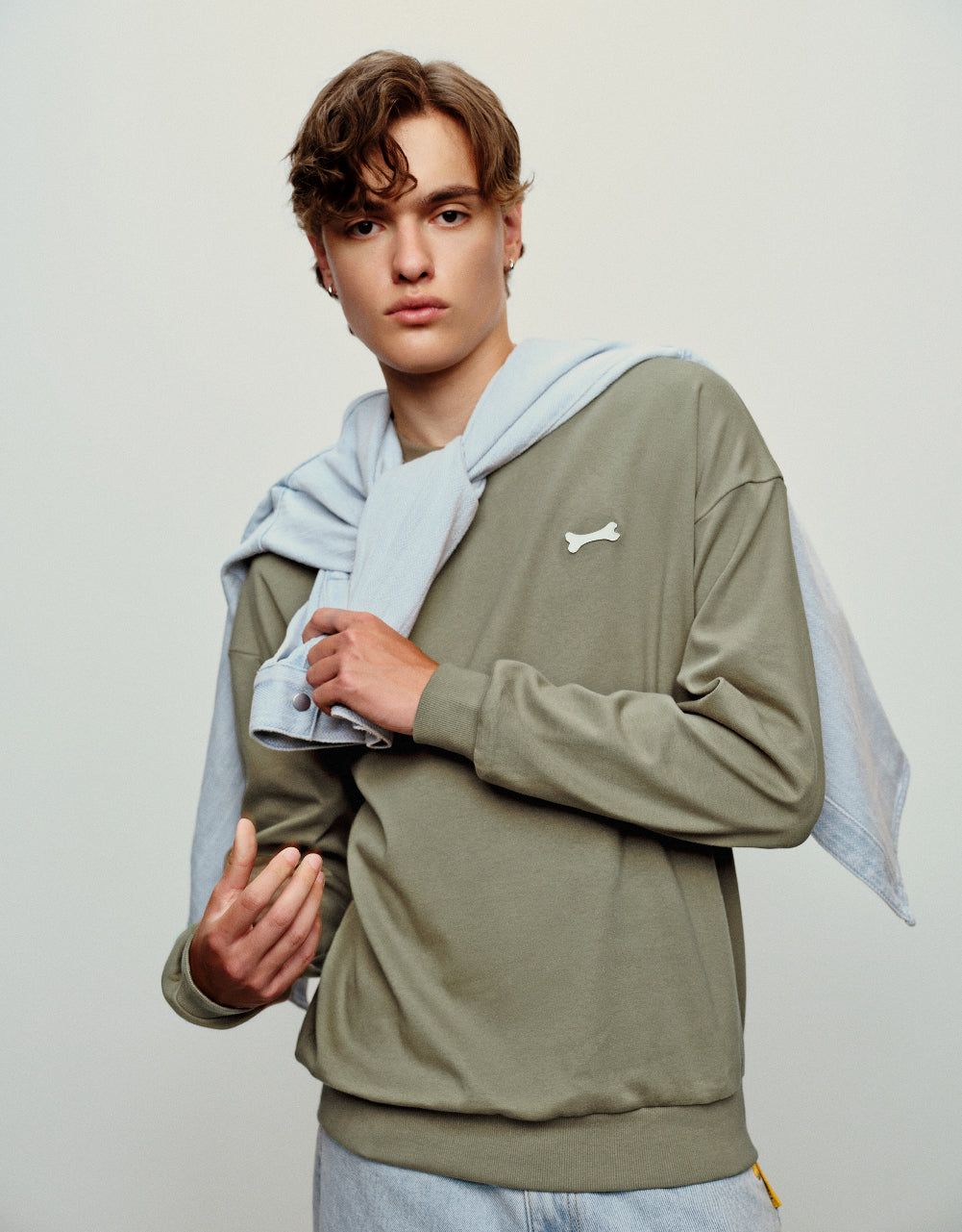 Bone Printed Crew Neck T-Shirt sold by Urban Revivo product image thumbnail 3