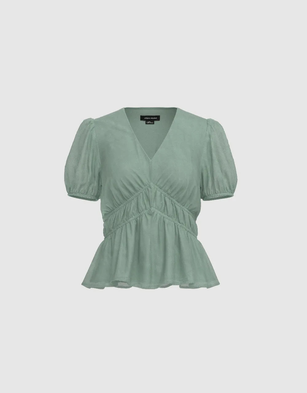 V-Neck Skater Blouse sold by Urban Revivo product image thumbnail 2