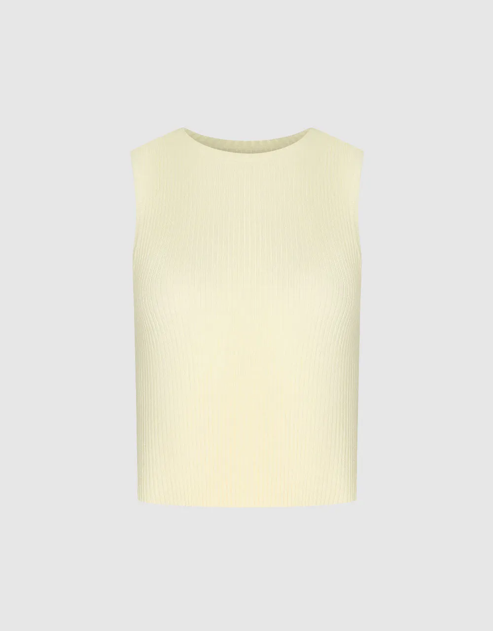 Skinny Crew Neck Knitted Tank Top sold by Urban Revivo product image thumbnail 4