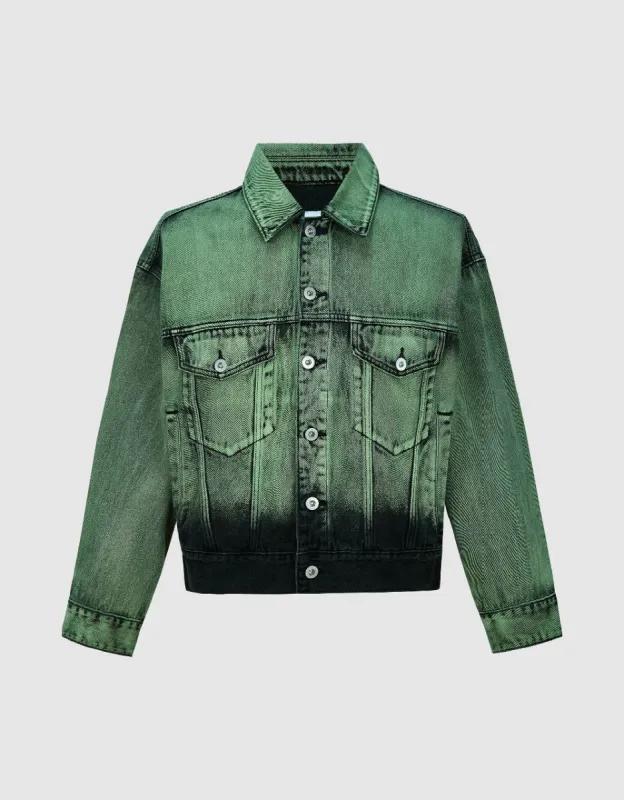Flap Pockets Denim Jacket sold by Urban Revivo