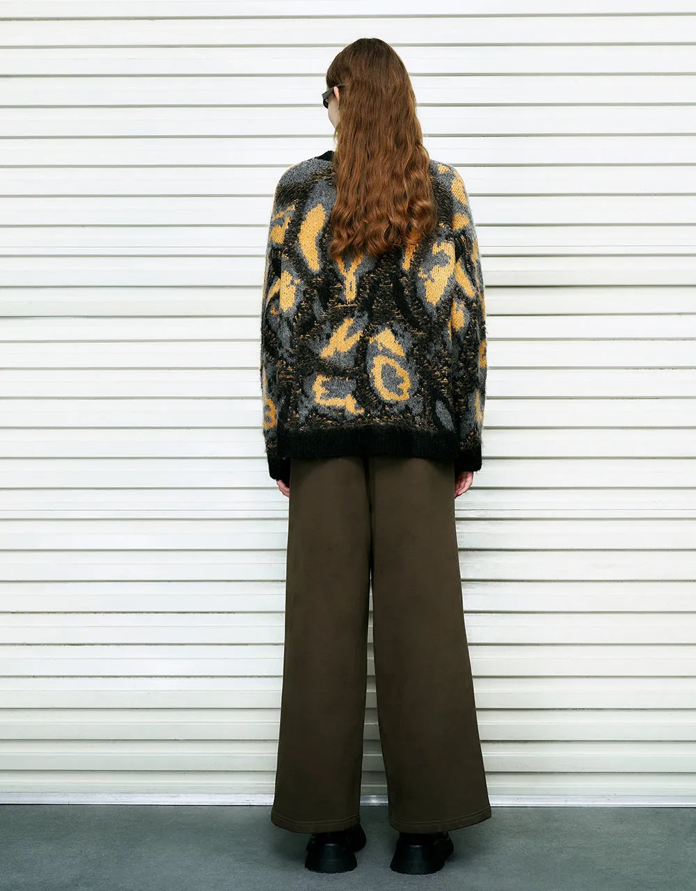 Printed Crew Neck Loose Sweater sold by Urban Revivo product image thumbnail 4