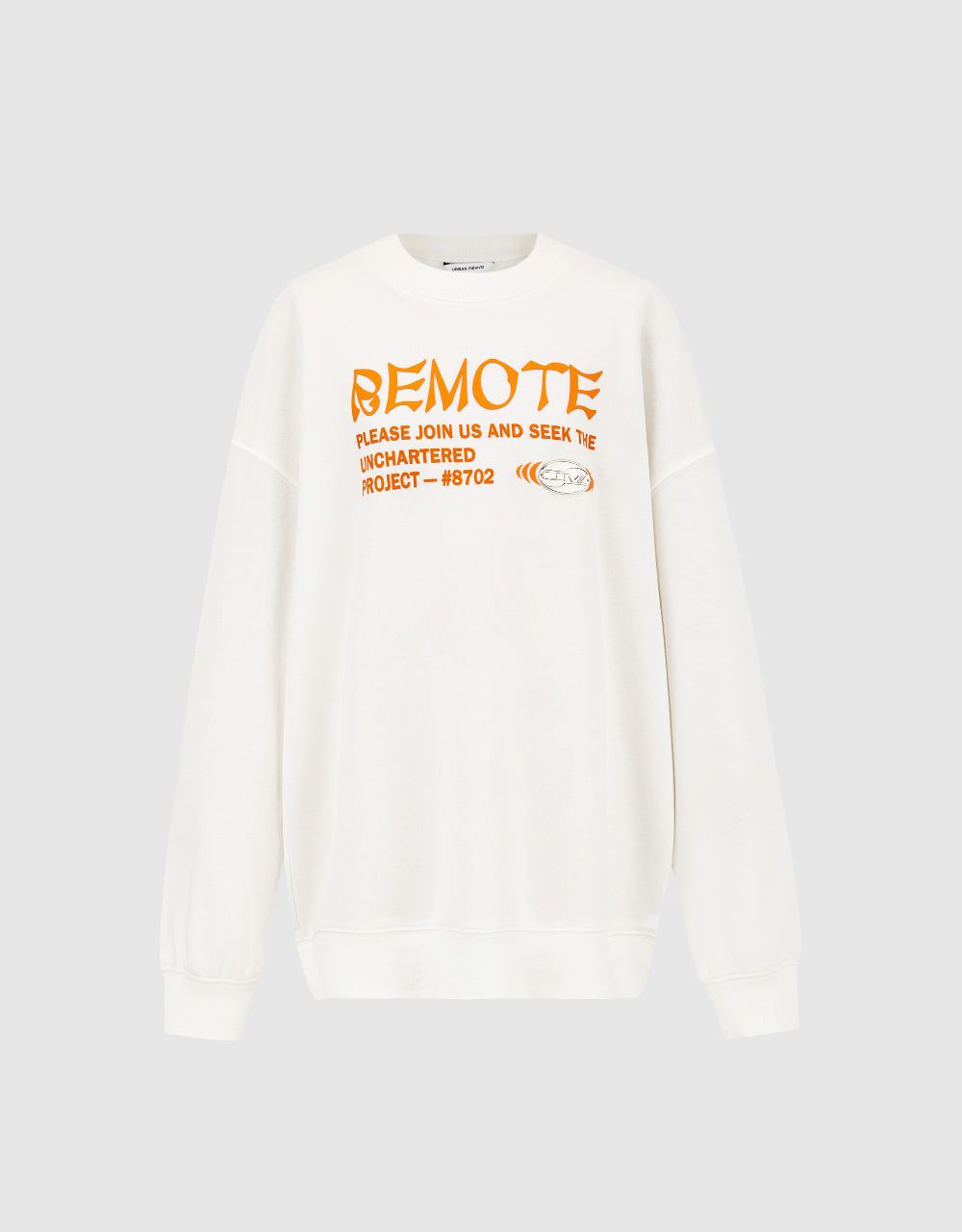Letter Printed Crew Neck Loose Sweatshirt sold by Urban Revivo product image thumbnail 2