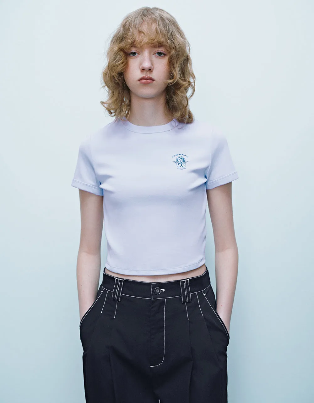 Printed Crew Neck T-Shirt sold by Urban Revivo