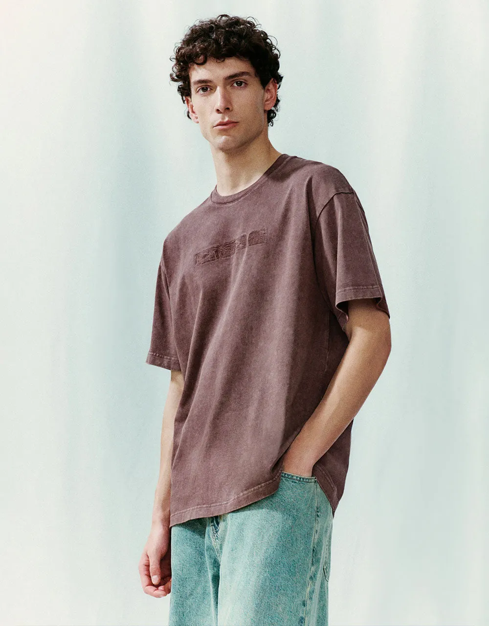 Letter Printed Crew Neck T-Shirt sold by Urban Revivo product image thumbnail 3