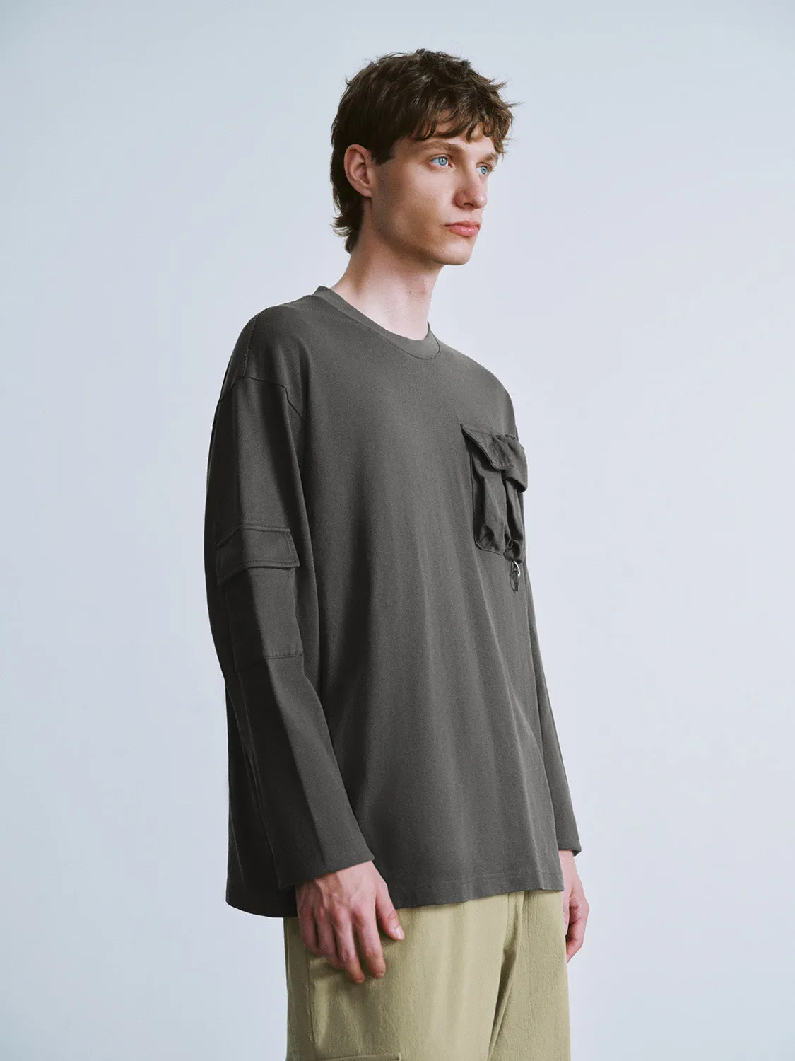 Crew Neck Loose T-Shirt sold by Urban Revivo product image thumbnail 3