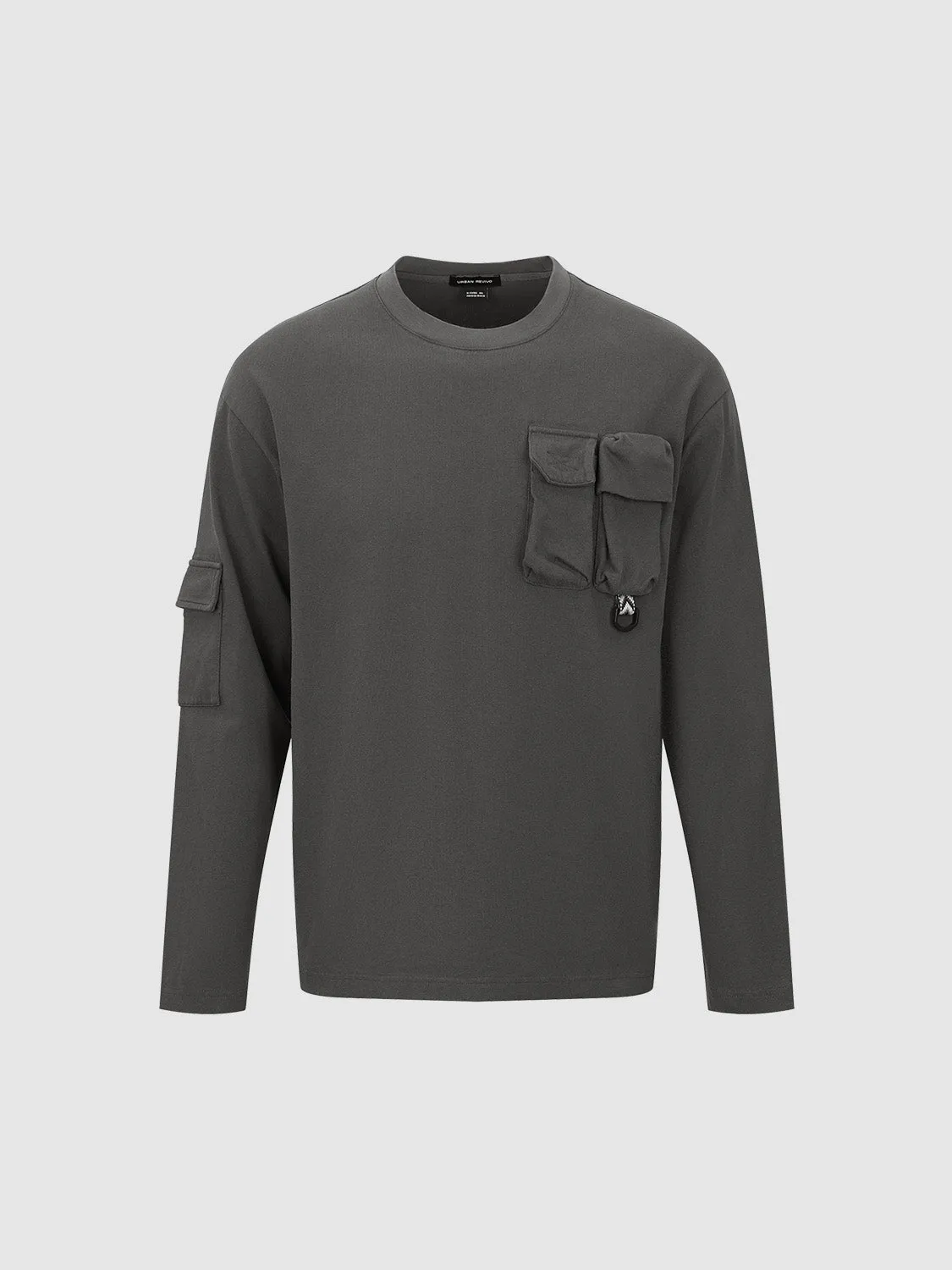 Crew Neck Loose T-Shirt sold by Urban Revivo product image thumbnail 2