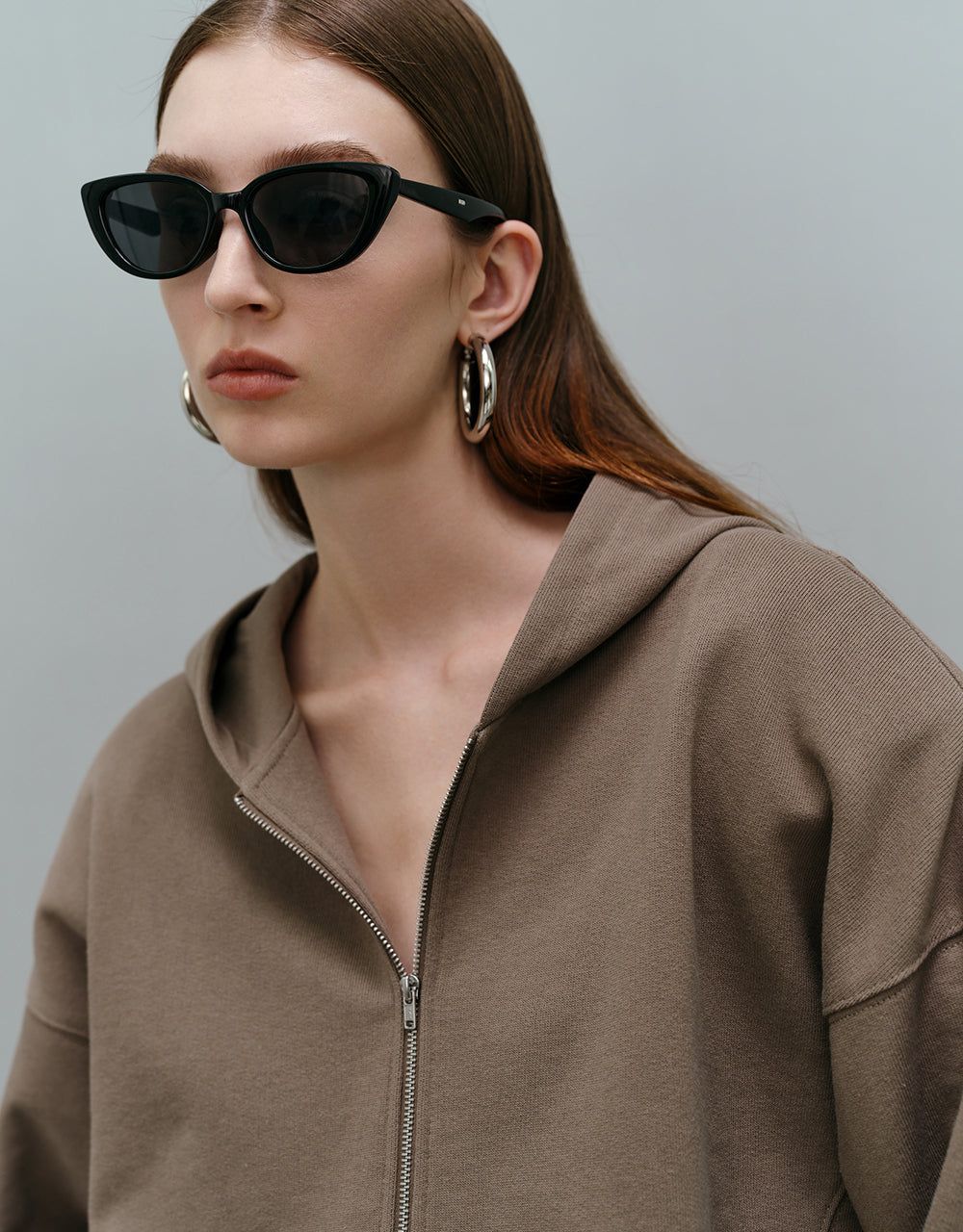 Zipper Front Hooded Jacket sold by Urban Revivo product image thumbnail 5