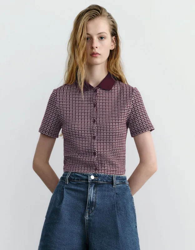 Button Up Polo Shirt sold by Urban Revivo