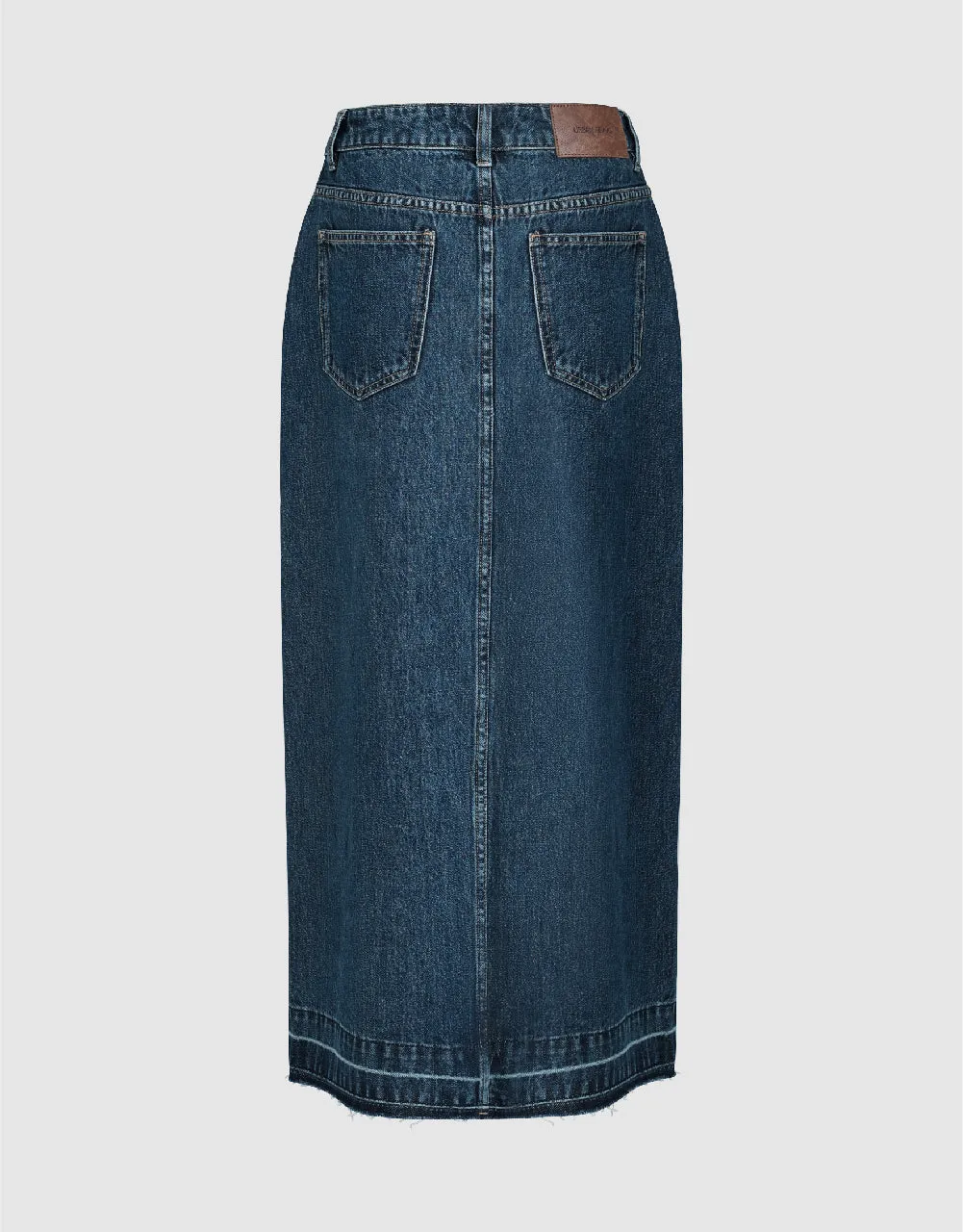 Front Pocket Midi Straight Denim Skirt sold by Urban Revivo product image thumbnail 3