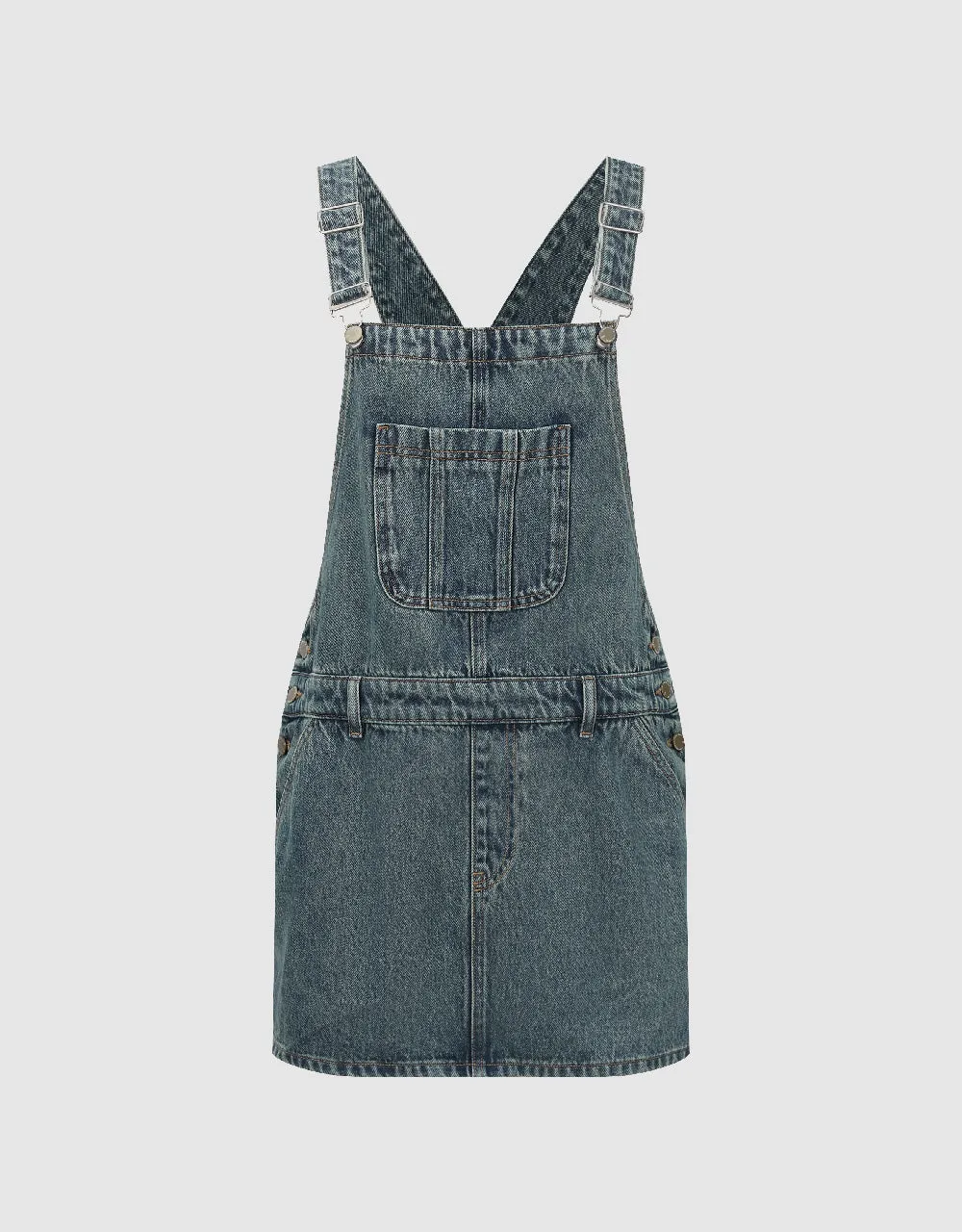 Denim Pinafore Dress sold by Urban Revivo product image thumbnail 2