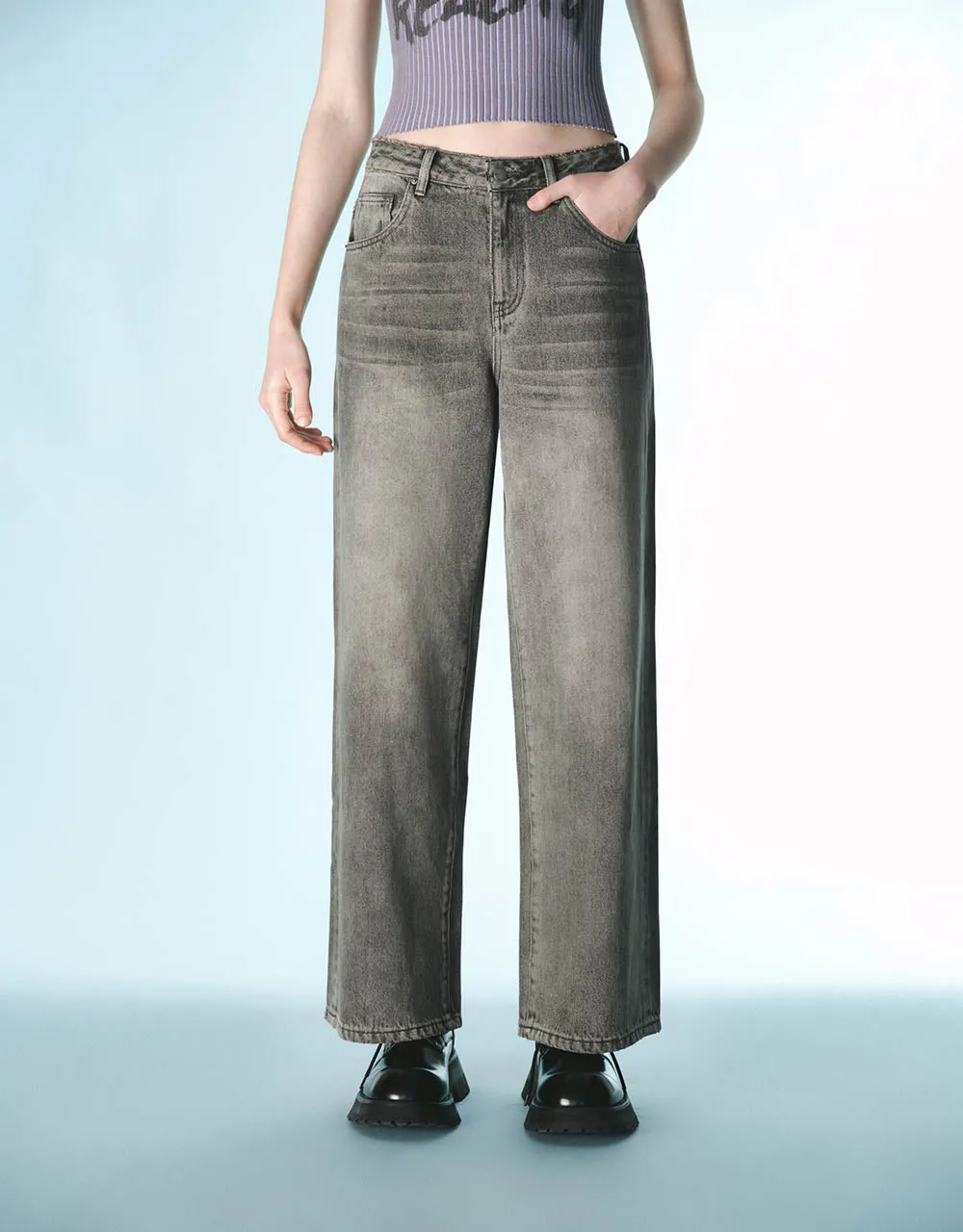 Wide-Leg Jeans sold by Urban Revivo product image thumbnail 2